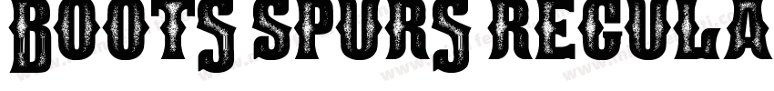 Boots Spurs Regula字体转换